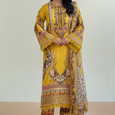 Adan's Libas Prints Lawn Elegant Pakistani Suit Fabric (Unstitched)