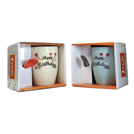 Elegant Happy Birthday Printed Mugs
