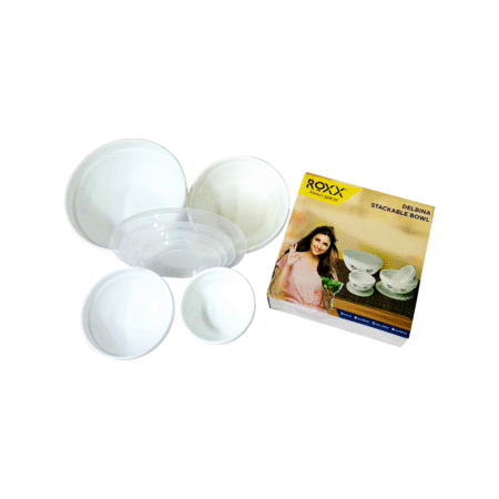 Roxx Delbina Stackable Bowls With Lids Set Of 4