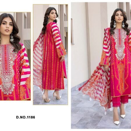 Stylish | Traditional Pure Cotton Print With Heavy Self embroidery & Patch