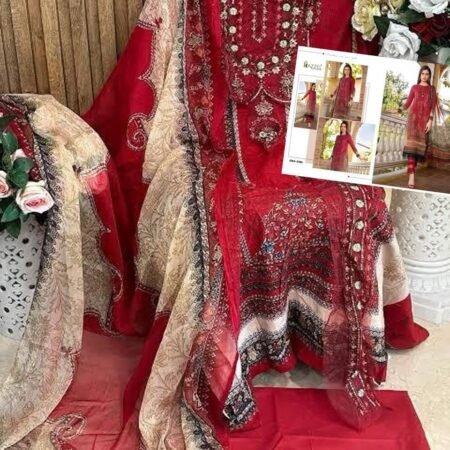 Unstitched | Elegant | Cotton Print | Heavy Embroidered Suit