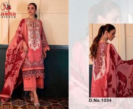 Unstitched | Elegant Aasha Designer | Cotton Print Suit