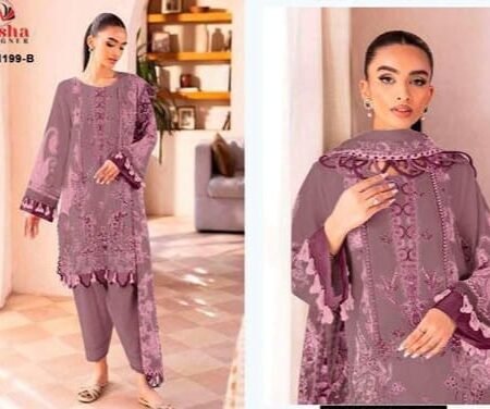 Unstitched | Elegant Aasha Designer | Pure Cotton Print