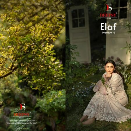 ELAF  Premium-6 Luxury Lawn by  DEEPSY SUITS